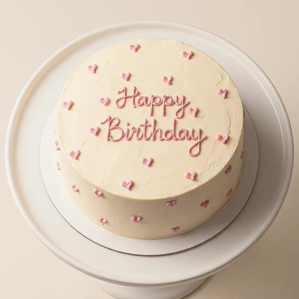 Happy Birthday Cake & Roses Box